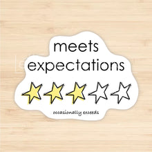 Load image into Gallery viewer, Meets Expectations Sticker