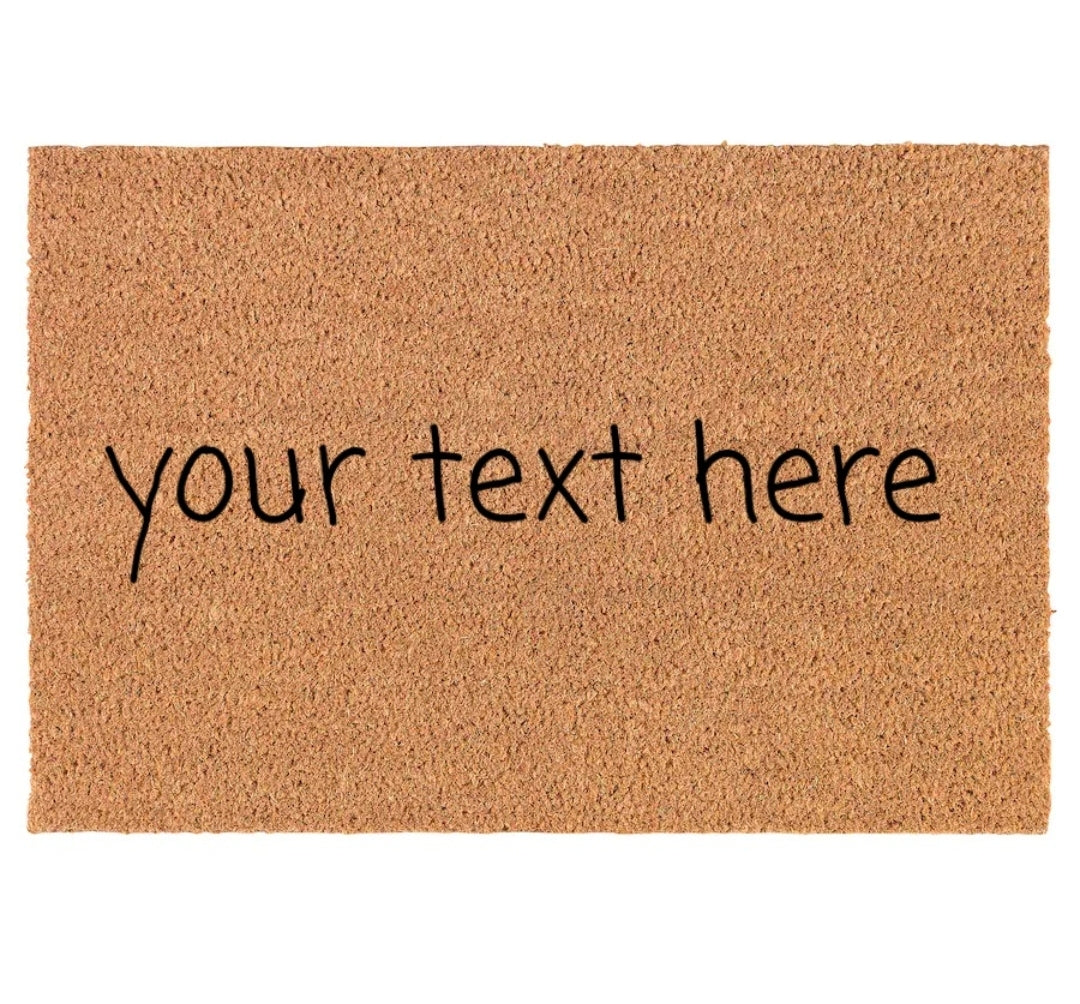 Custom Doormat Create Your Own Lettering By Tracy