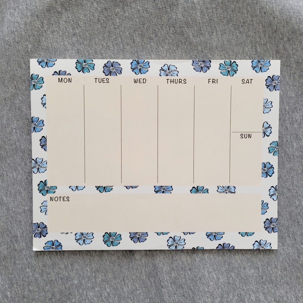 Floral Notepad Planner
