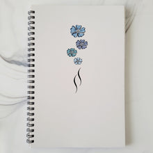 Load image into Gallery viewer, Blue Flower Notebook
