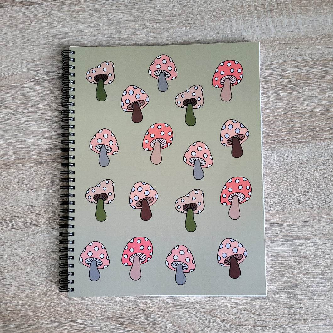 Mushroom Pattern Notebook