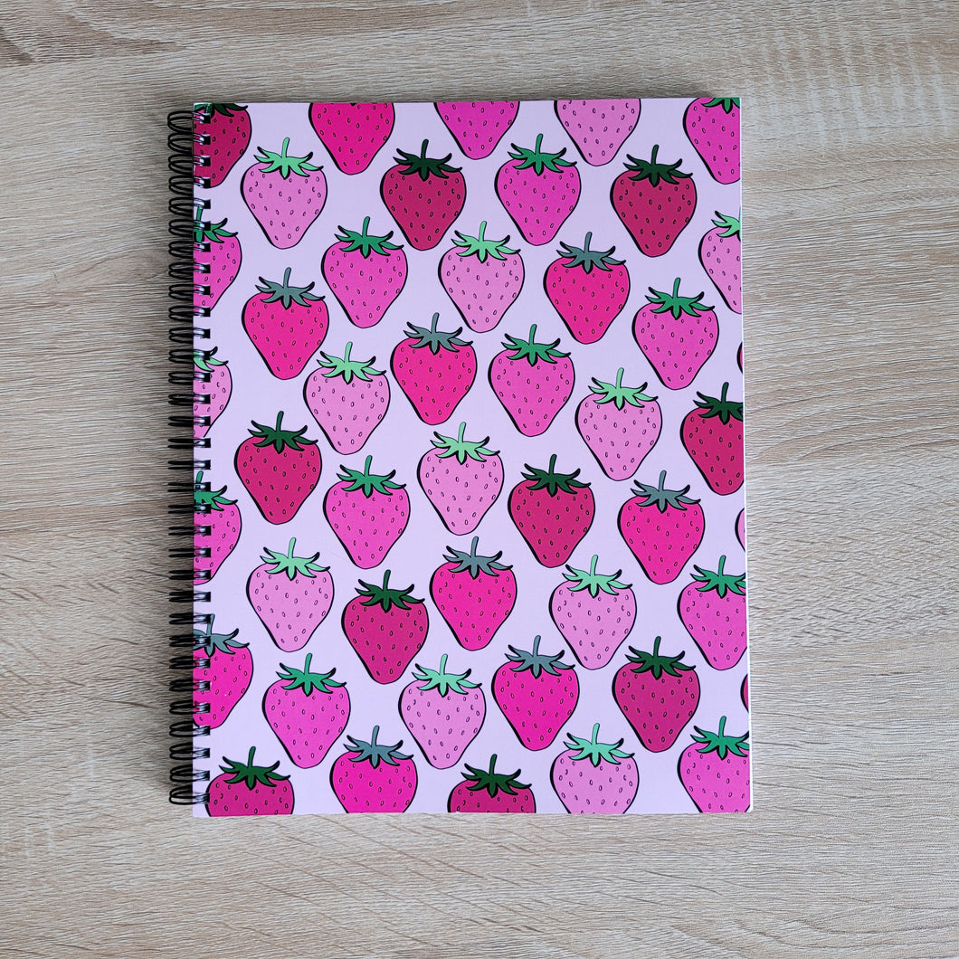 Strawberry Pattern Notebook
