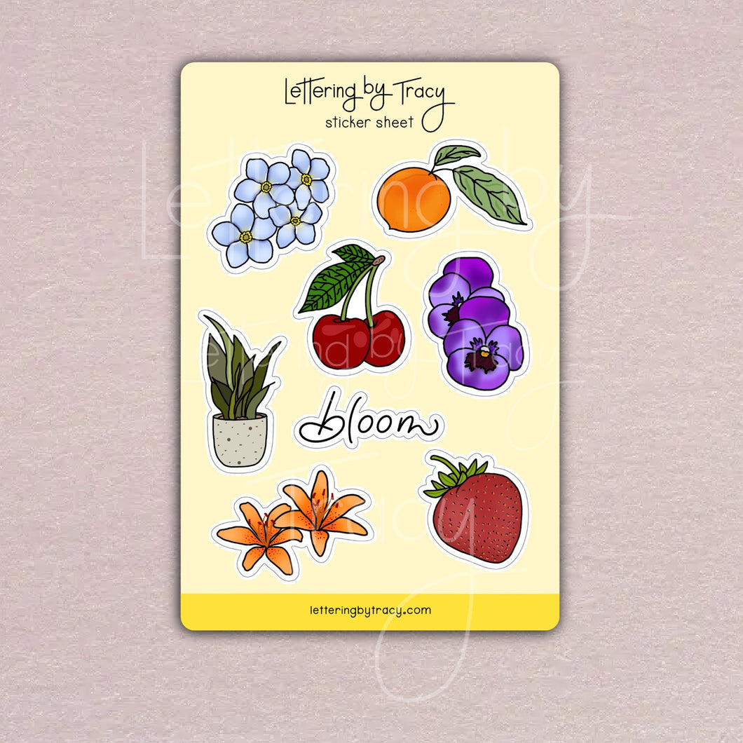 Bloom Sticker Sheet