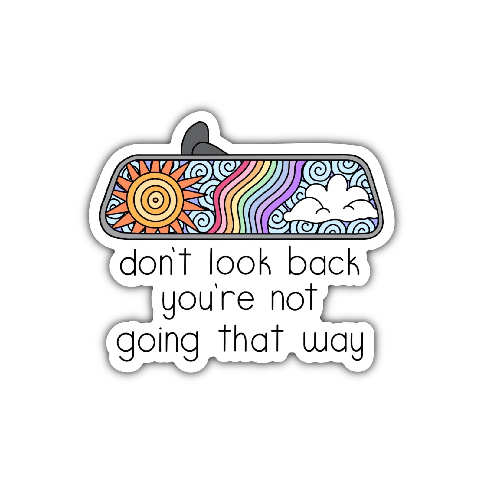 Look Back Sticker Don't Look Back Sticker – Lettering By Tracy