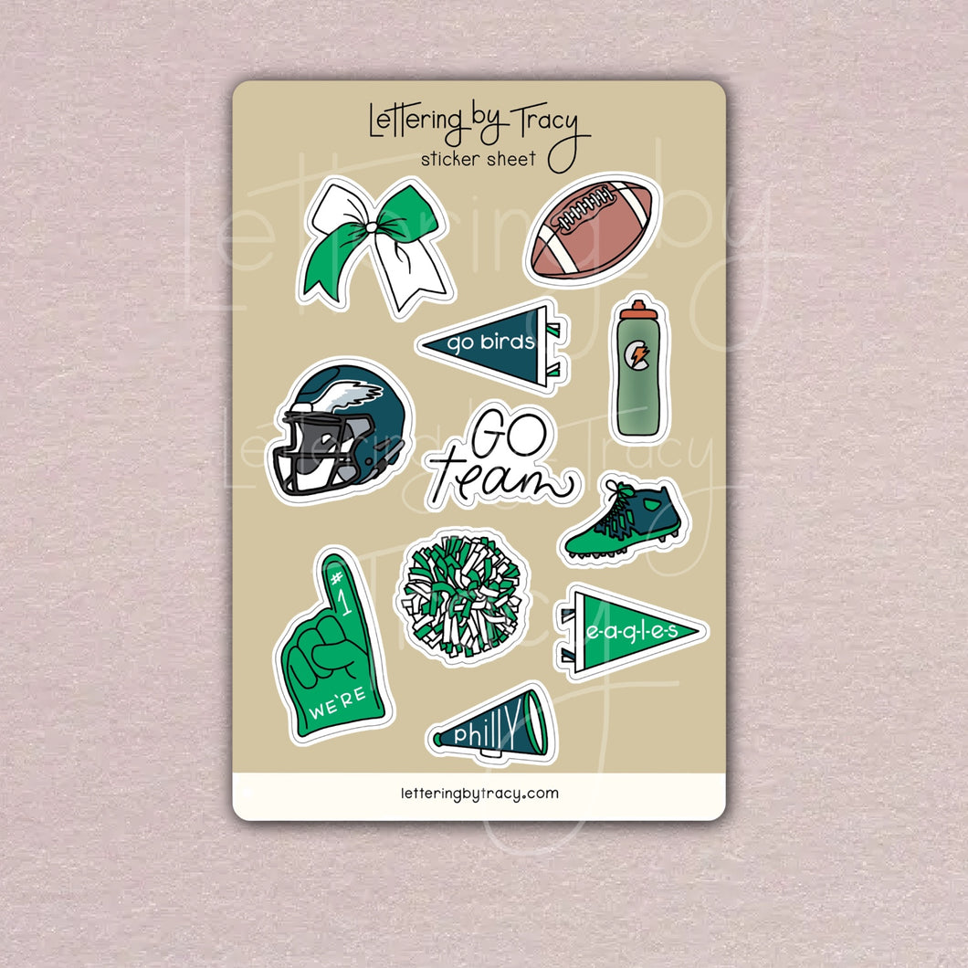 Philadelphia Eagles Sticker Sheet