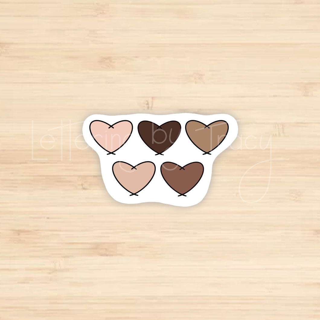 Equality Hearts Sticker
