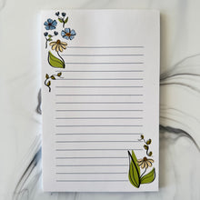 Load image into Gallery viewer, Floral Notepad  (8.5&quot; x 5.5&quot;)
