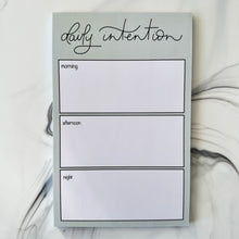 Load image into Gallery viewer, Daily Intentions Notepad  (8.5&quot; x 5.5&quot;)
