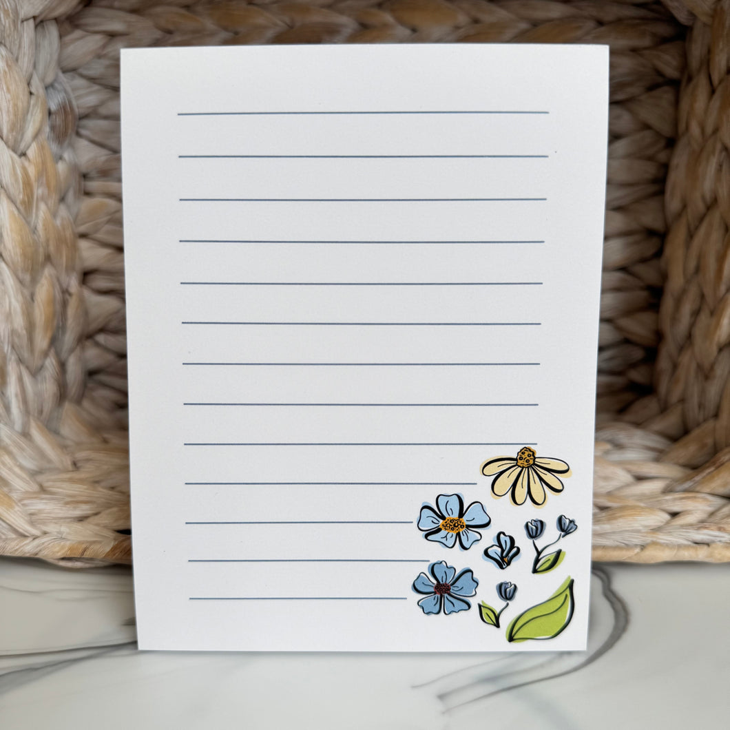 Floral Notepad  (5.5