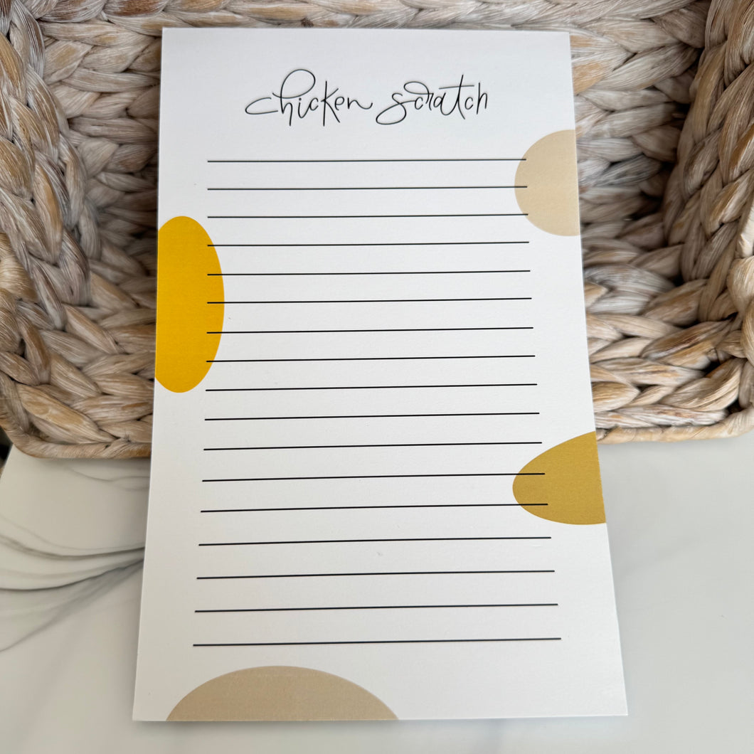 Chicken Scratch Notepad  (8.5