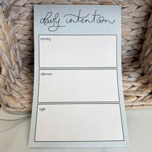 Load image into Gallery viewer, Daily Intentions Notepad  (8.5&quot; x 5.5&quot;)
