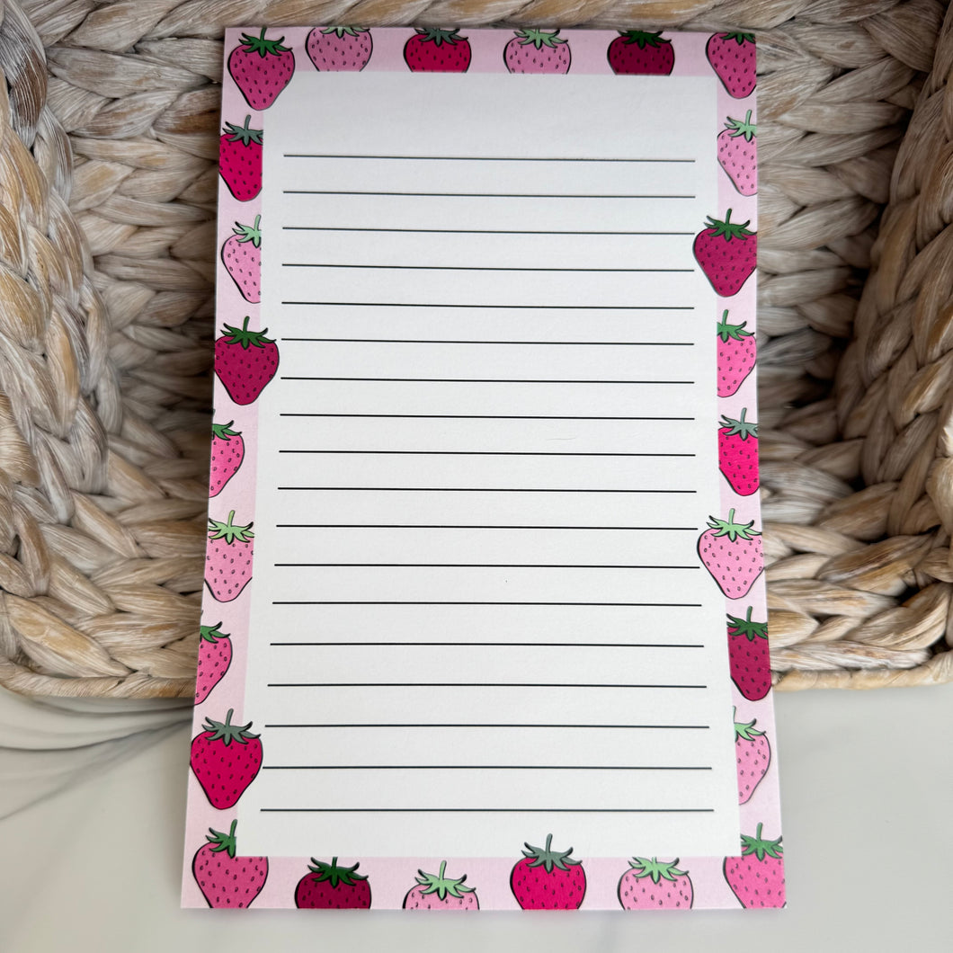 Strawberry Notepad  (8.5