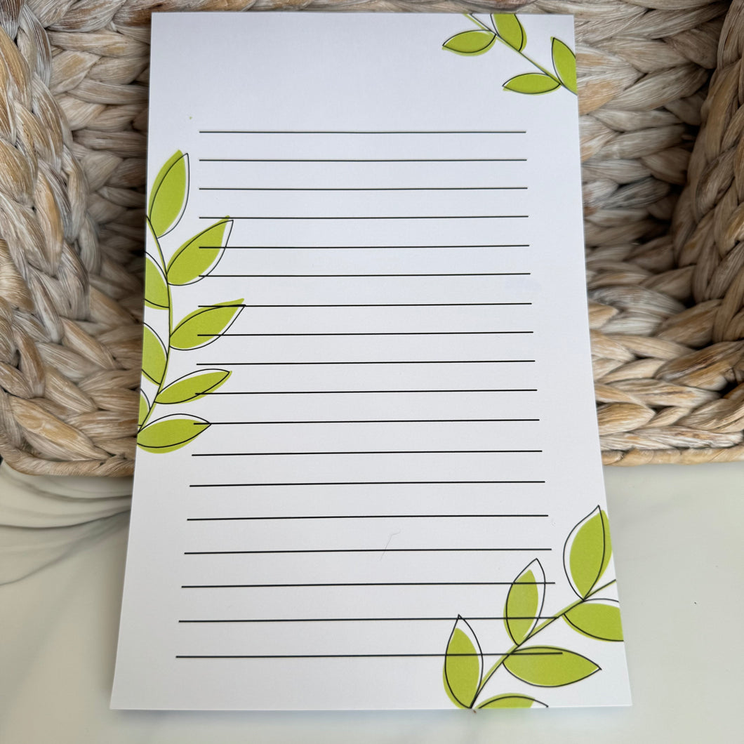 Leaves Notepad  (8.5