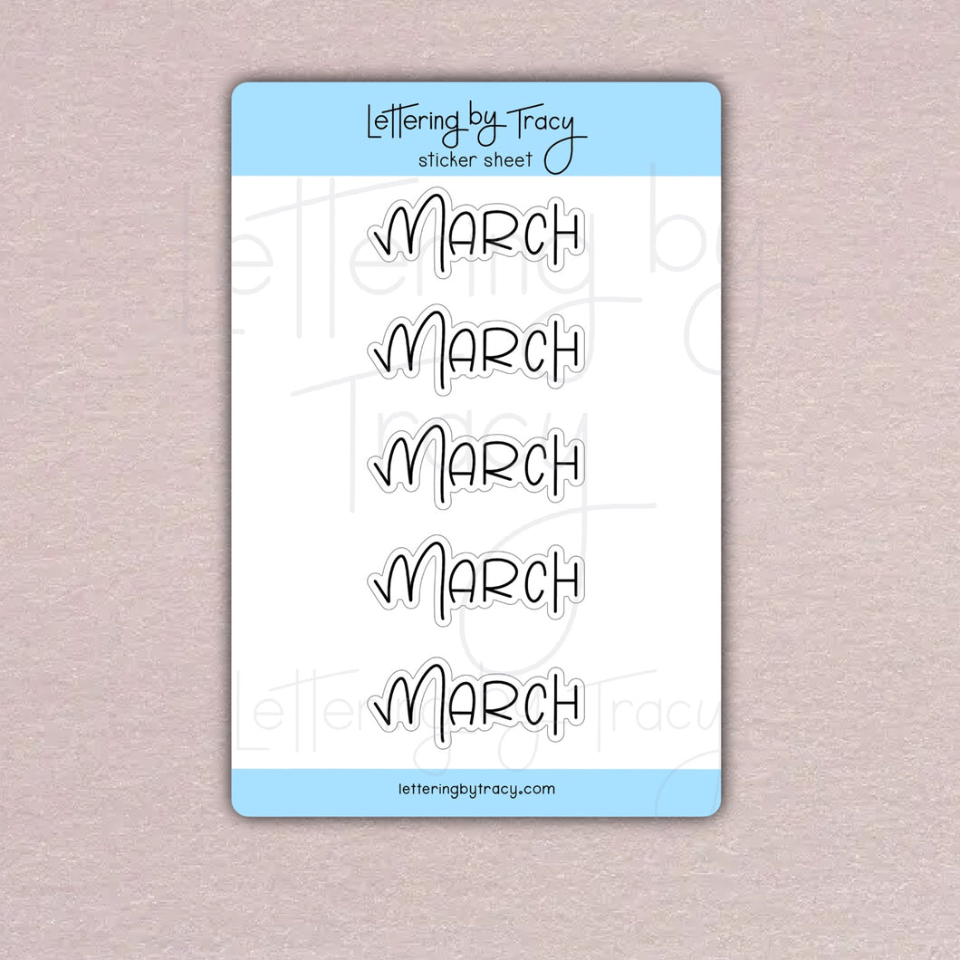 March Sticker Sheet