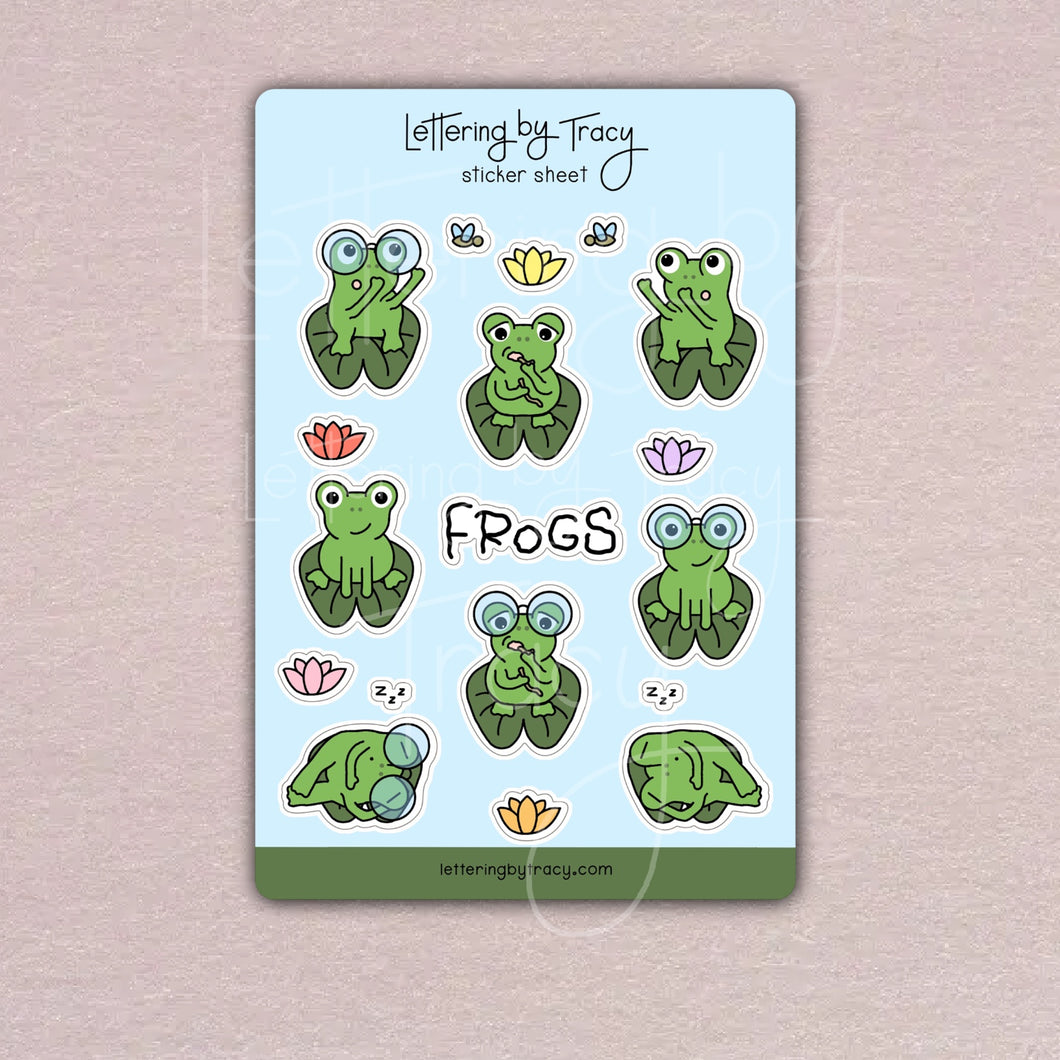 Frogs Sticker Sheet