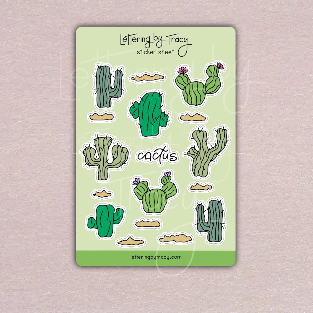 Cactus Sticker Sheet