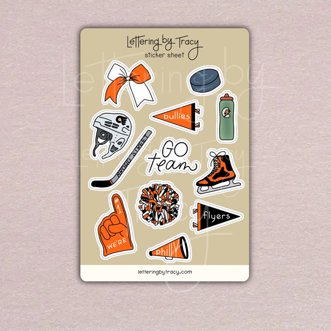 Philadelphia Flyers Sticker Sheet