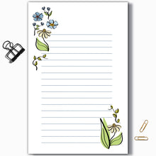 Load image into Gallery viewer, Floral Notepad  (8.5" x 5.5")
