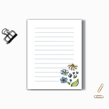 Load image into Gallery viewer, Floral Notepad  (5.5" x 4")
