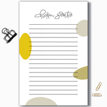 Load image into Gallery viewer, Chicken Scratch Notepad  (8.5" x 5.5")
