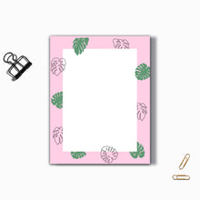 Load image into Gallery viewer, Monstera Leaves Notepad (5.5" x 4")
