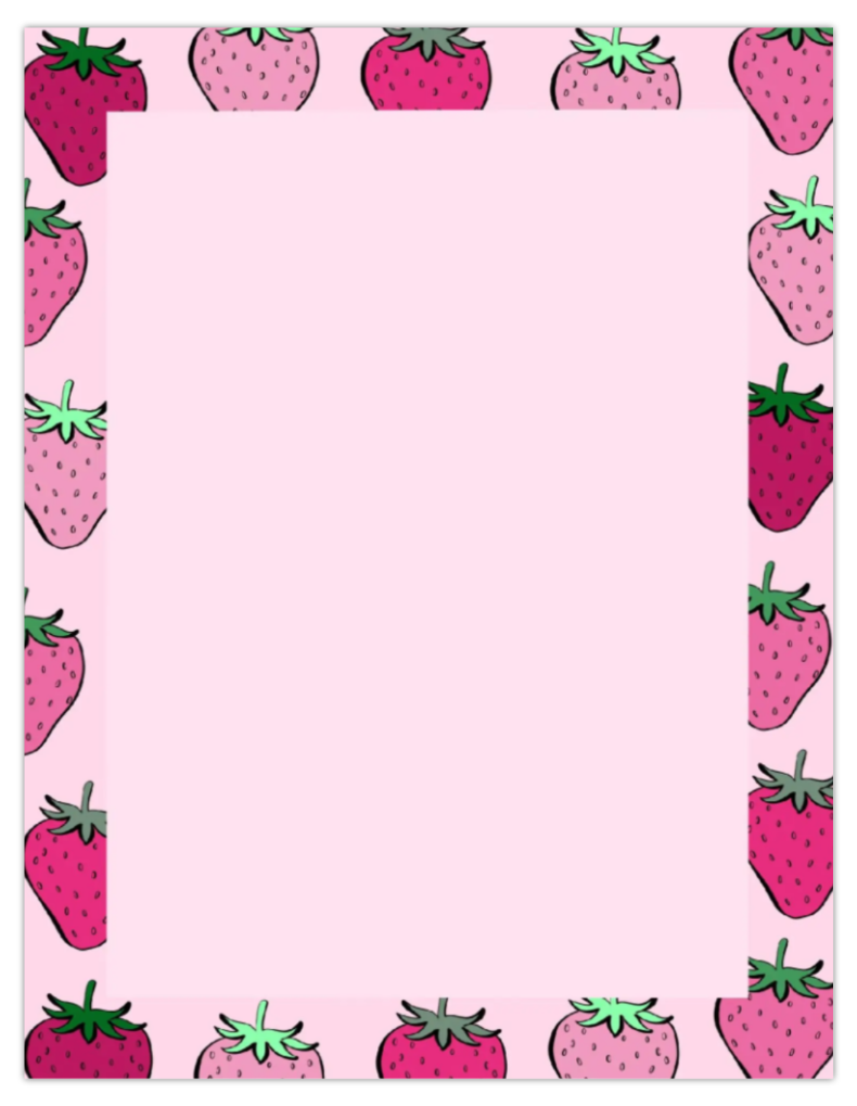 Strawberry Notepad
