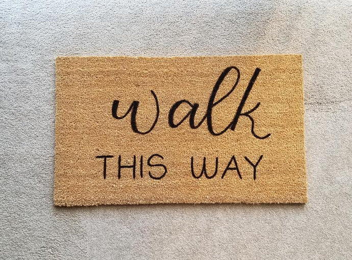 Walk This Way Doormat