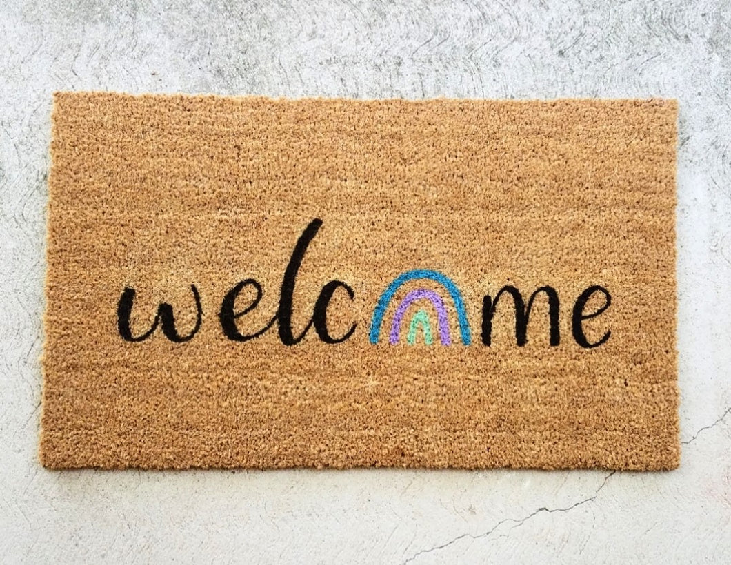 Welcome (with rainbow)
